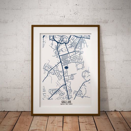 Welcome home bury AFC football fans gihg lane print decor design