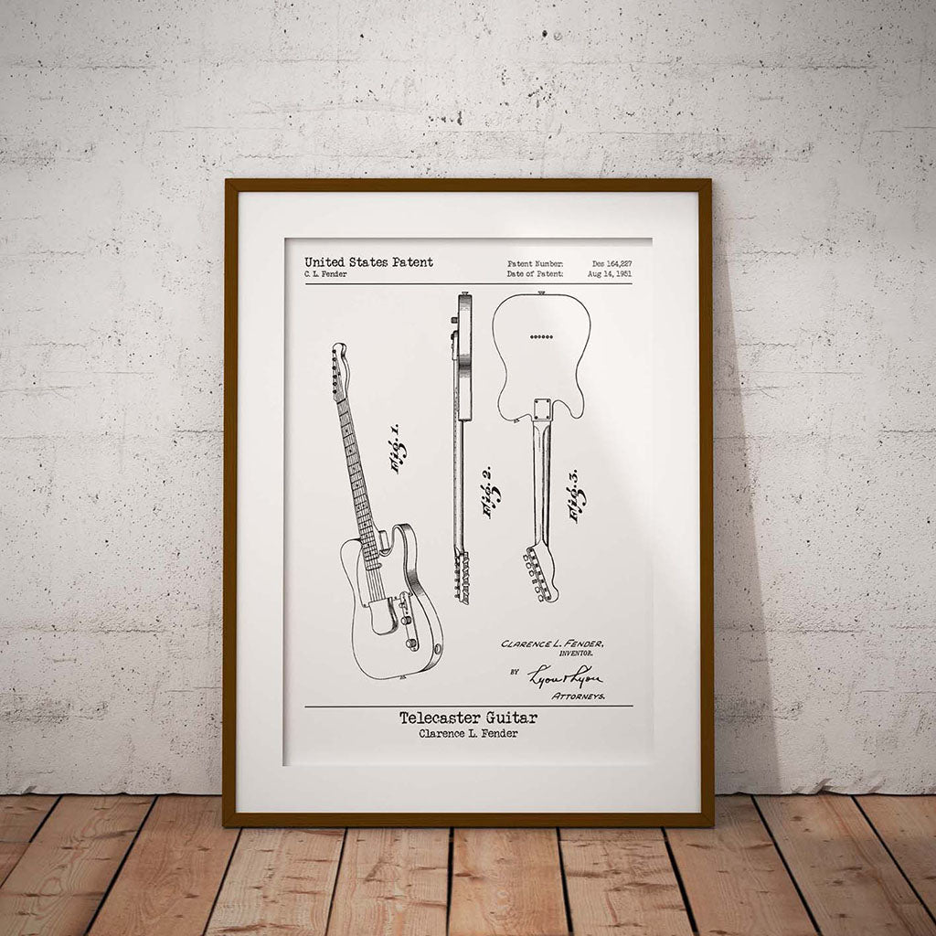 buy fender telecaster pick up guitar patent design print music gift decor pixel8er retro vintage rock music musician metal pop sing lead vai 164227