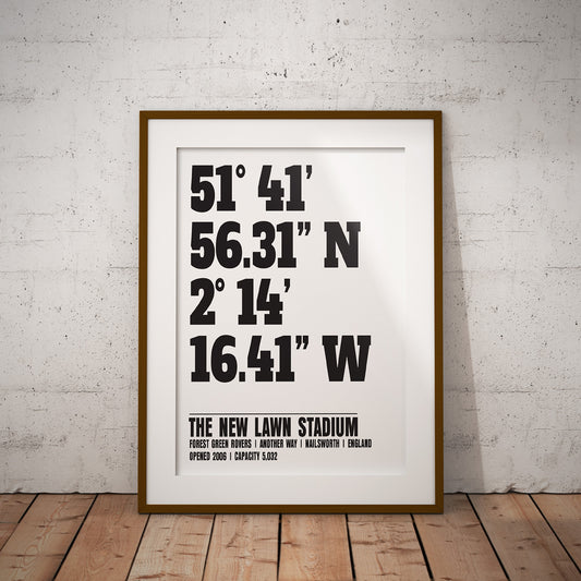 buy forest green rovers new lawn stadium coordinates location dms geography print art pixel8er wall decor gift instant digital download printable downloadable