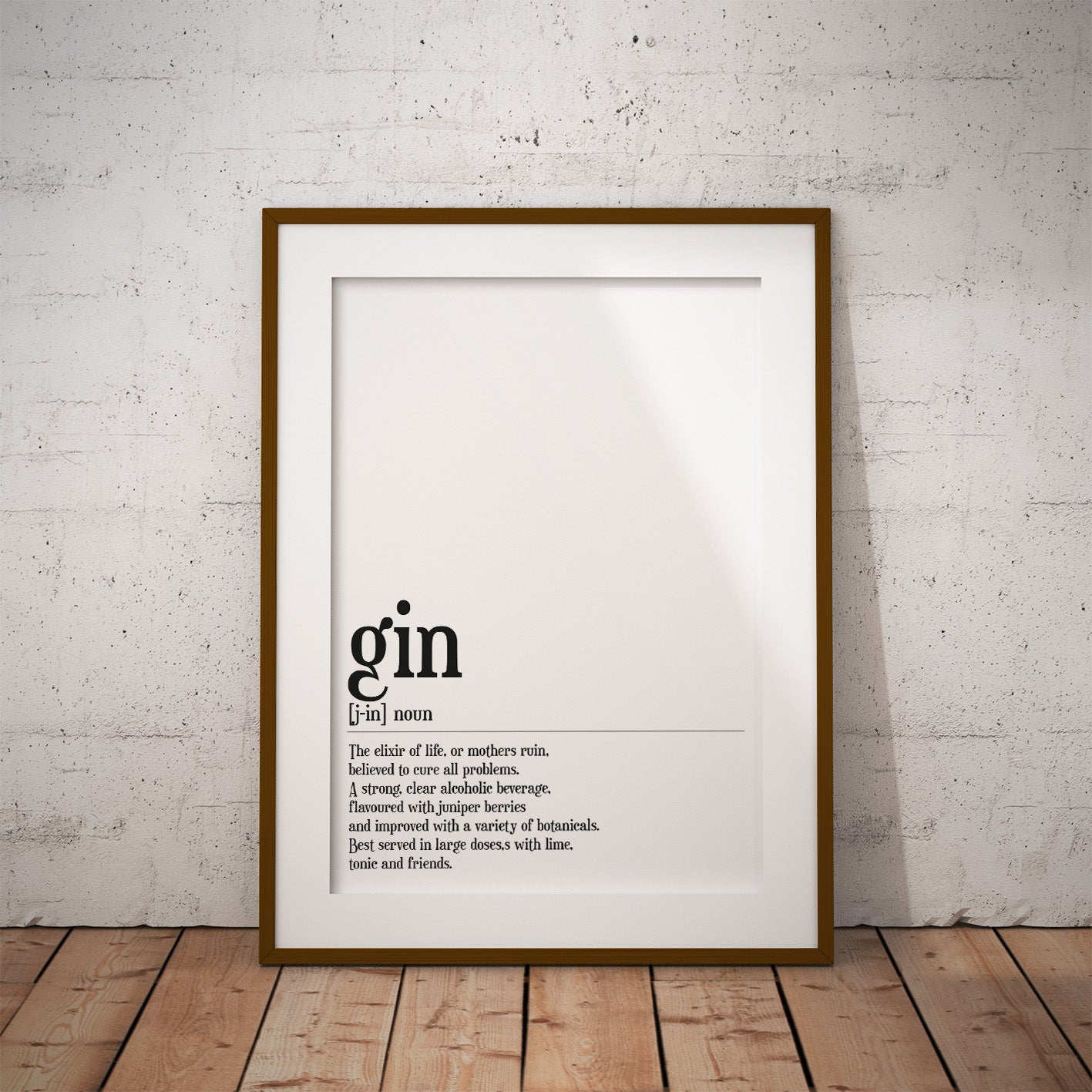 buy gift Christmas gin definition funny word definition present wall decor art print word humour pixel8er English bar Scandinavian instant digital downloadable download printable