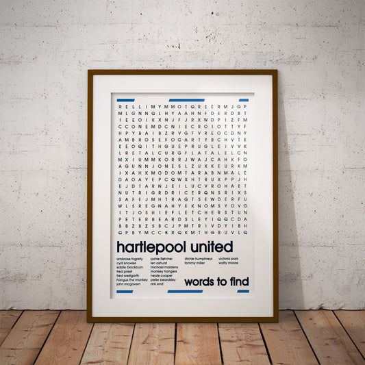 hartlepool united monkey hangers buy football fan gift art fun word search history famous stadiums soccer man cave nerd supporter club teaser wall decor
